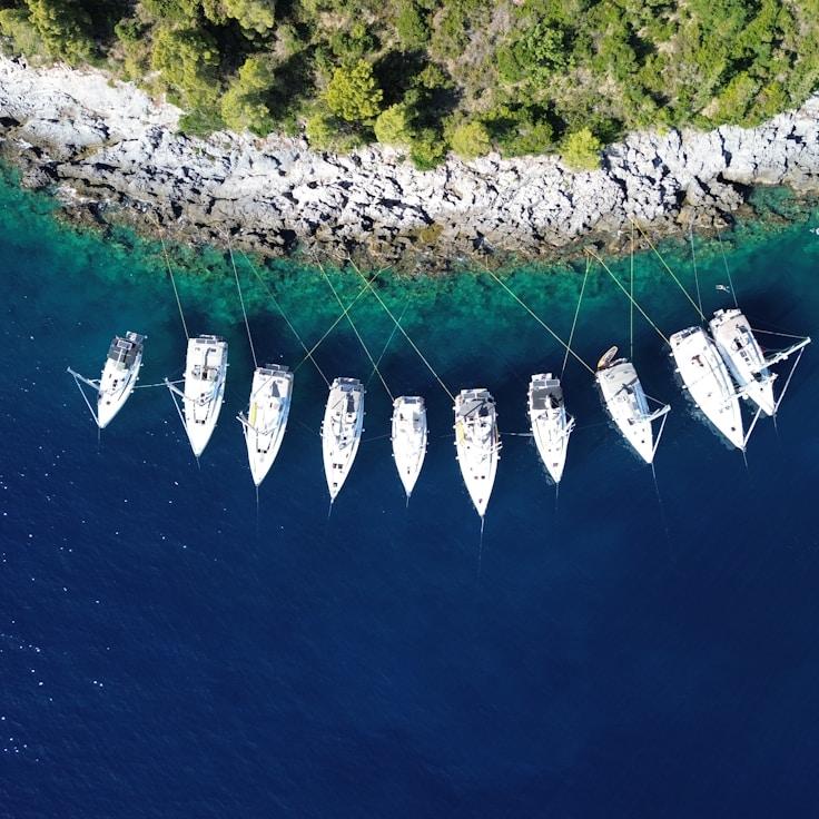 Yachting lifestyle scene